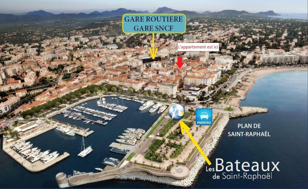 Nouveau F2 Calme Coeur De Ville 1Min De La Plage Saint-Raphaël Eksteriør billede